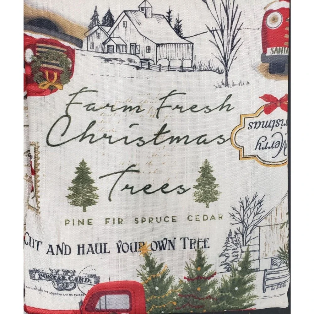Printed Fabric Tablecloth, 70